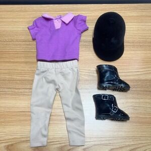 Maplelea Doll Clothes Girls KM106 Hold Your Horses Equestrian Riding Outfit